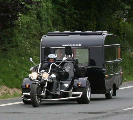 Trike inkl. campingvogn